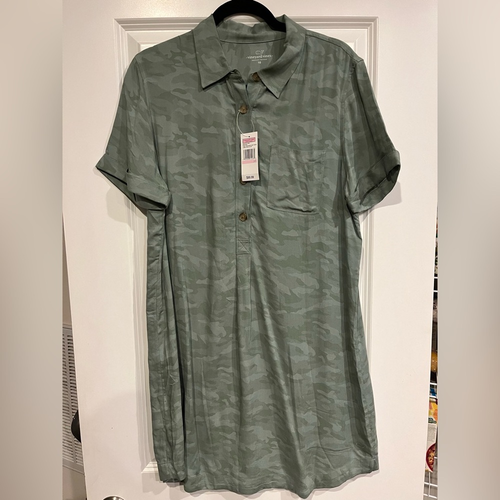 NWT Vineyard Vines Camo Dress - 10